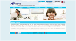 Desktop Screenshot of aircareindia.co.in